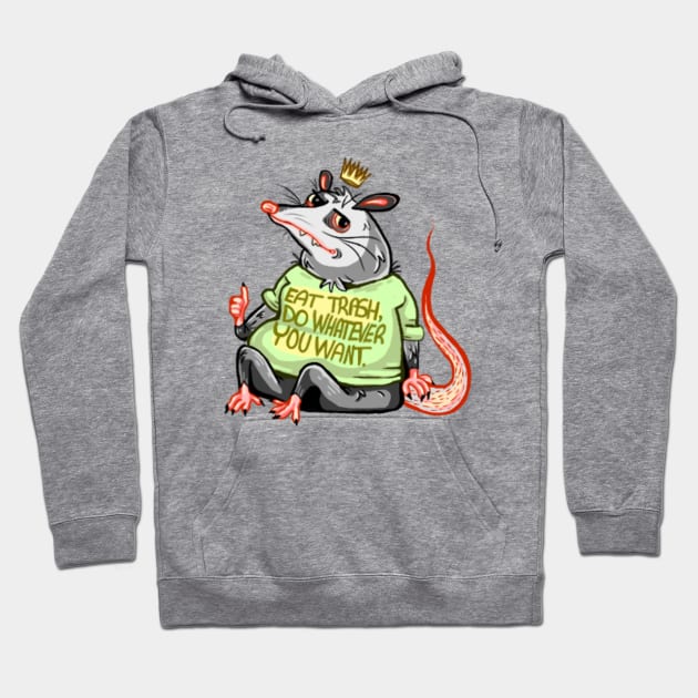 King trash varmint Hoodie by Daisesprout